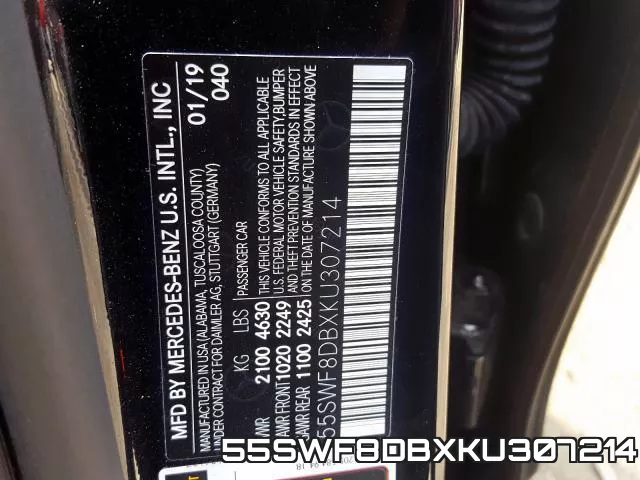 55SWF8DBXKU307214 фото 2