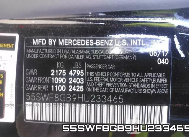 55SWF8GB9HU233465 фото 10
