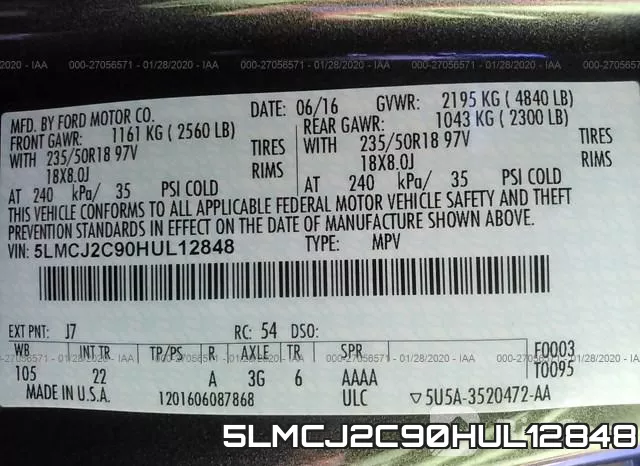 5LMCJ2C90HUL12848 фото 10