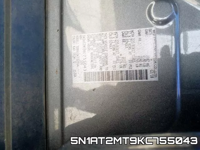 5N1AT2MT9KC755043 фото 2