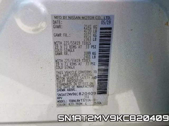 5N1AT2MV9KC820409 фото 2