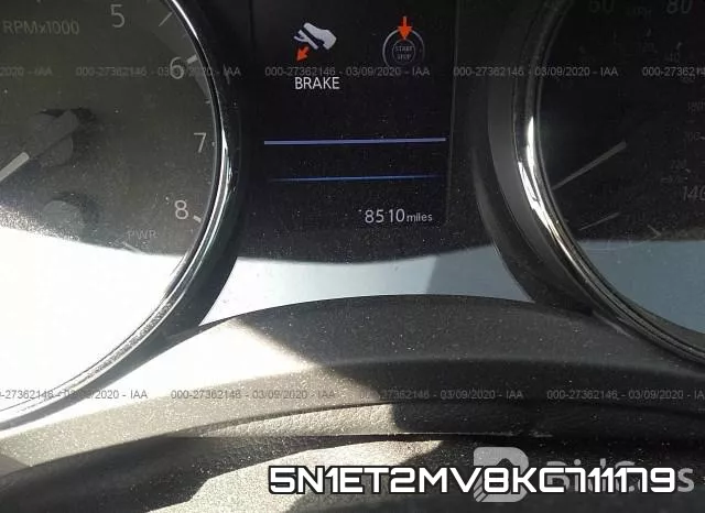 5N1ET2MV8KC711179 фото 8