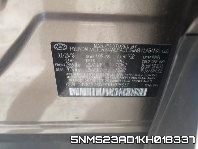 5NMS23AD1KH018337 фото 2