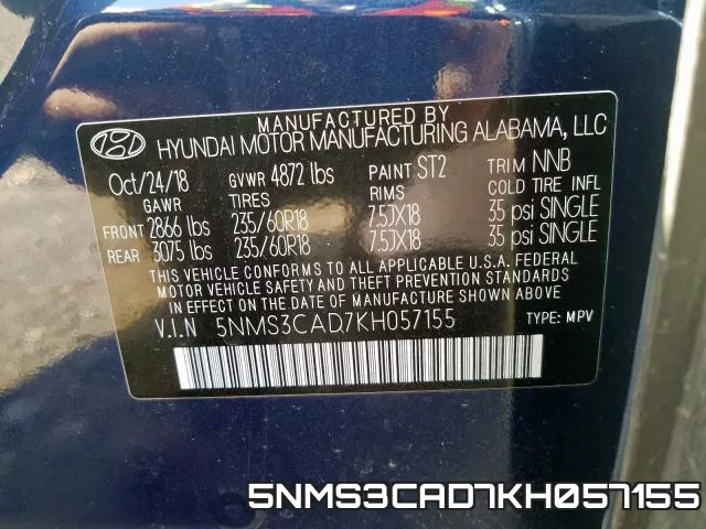 5NMS3CAD7KH057155 фото 2
