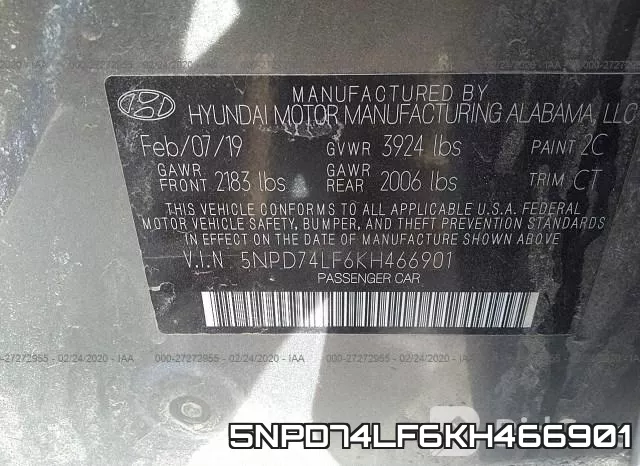 5NPD74LF6KH466901 фото 10