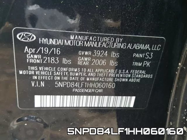 5NPD84LF1HH060160 фото 2