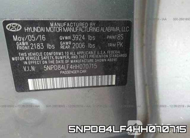 5NPD84LF4HH070715 фото 10