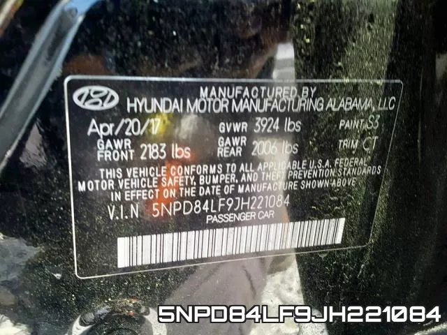 5NPD84LF9JH221084 фото 2