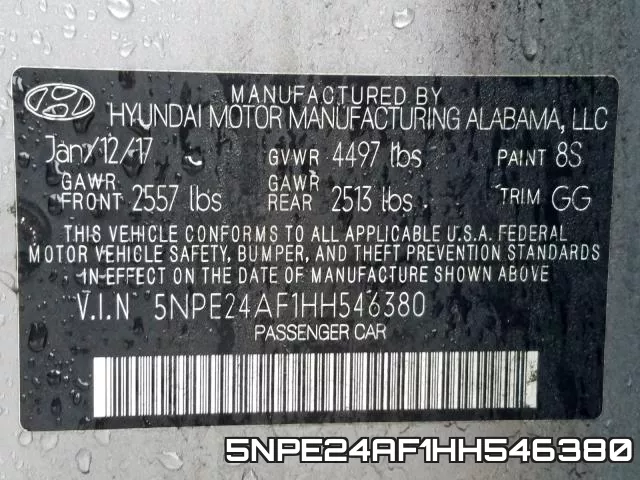5NPE24AF1HH546380 фото 2
