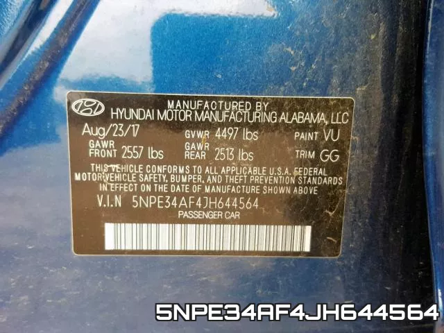5NPE34AF4JH644564 фото 2