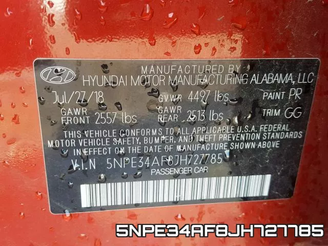 5NPE34AF8JH727785 фото 2