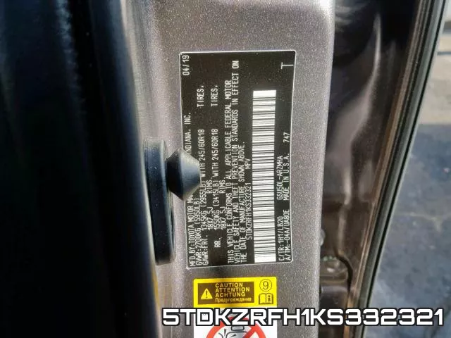 5TDKZRFH1KS332321 фото 2