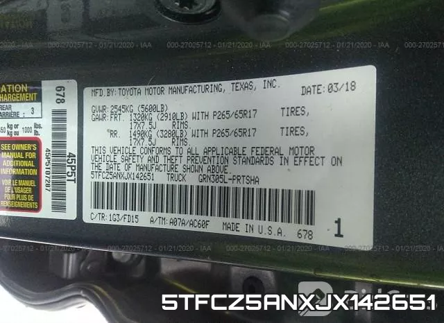5TFCZ5ANXJX142651 фото 10