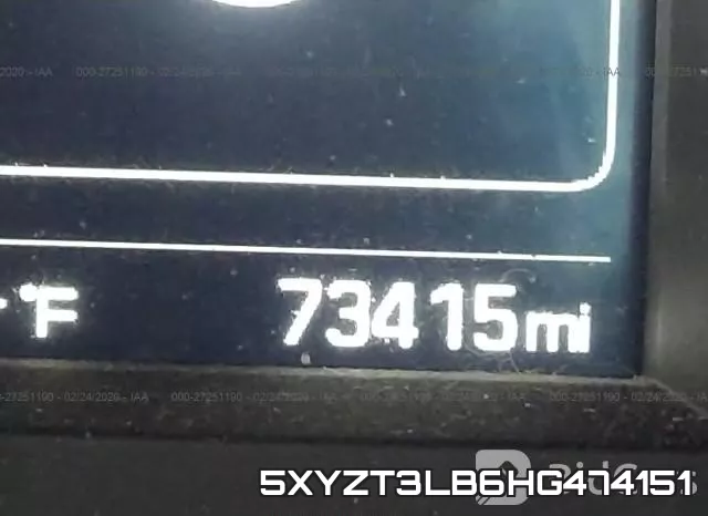 5XYZT3LB6HG474151 фото 8