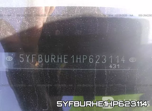 5YFBURHE1HP623114 фото 10