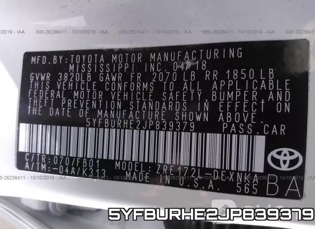 5YFBURHE2JP839379 фото 10