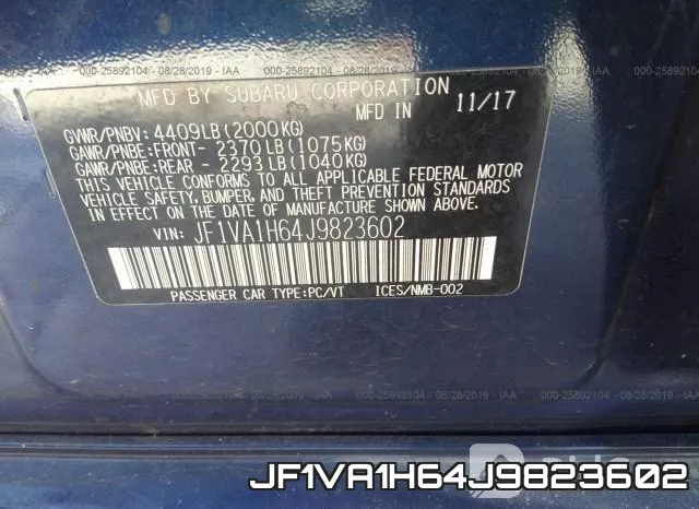JF1VA1H64J9823602 фото 10