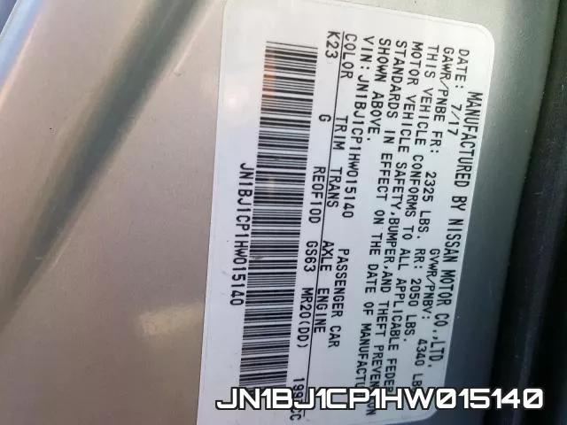 JN1BJ1CP1HW015140 фото 2