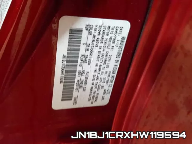 JN1BJ1CRXHW119594 фото 2