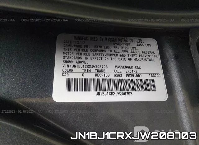 JN1BJ1CRXJW208703 фото 10