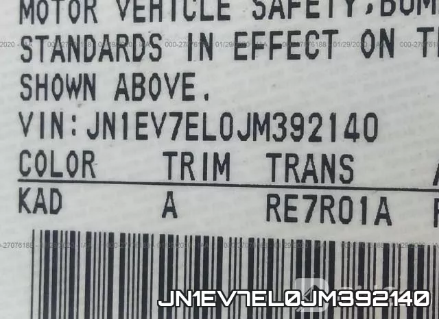 JN1EV7EL0JM392140 фото 10