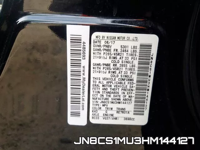 JN8CS1MU3HM144127 фото 2