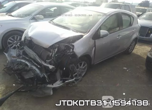 JTDKDTB31H1594738 фото 3