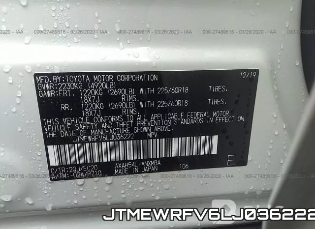JTMEWRFV6LJ036222 фото 10