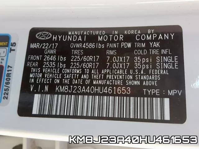 KM8J23A40HU461653 фото 2
