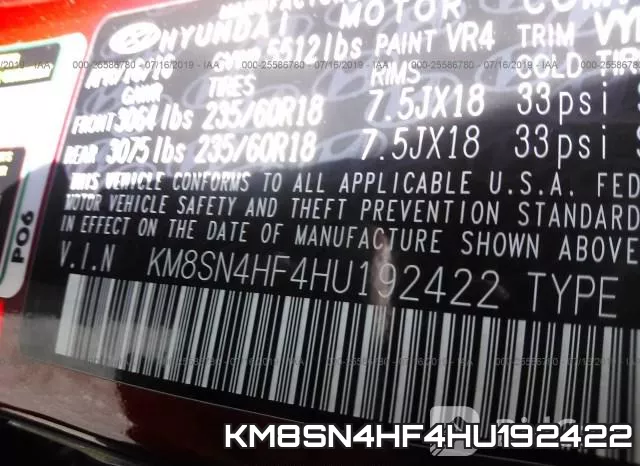 KM8SN4HF4HU192422 фото 10