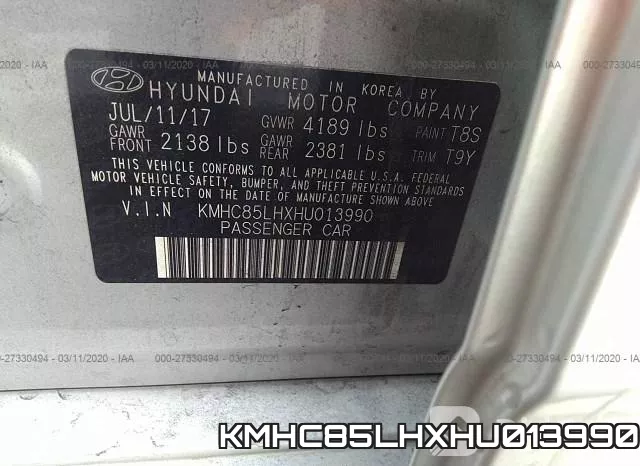 KMHC85LHXHU013990 фото 10