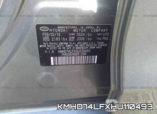 KMHD74LFXHU110493 фото 10
