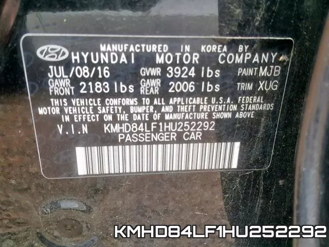 KMHD84LF1HU252292 фото 2