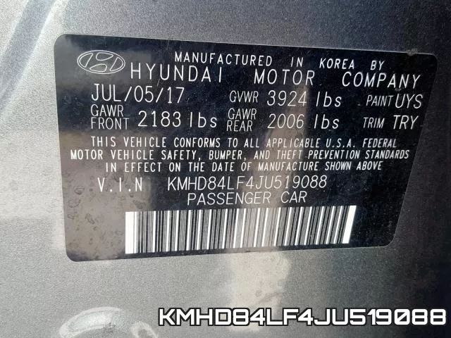 KMHD84LF4JU519088 фото 2