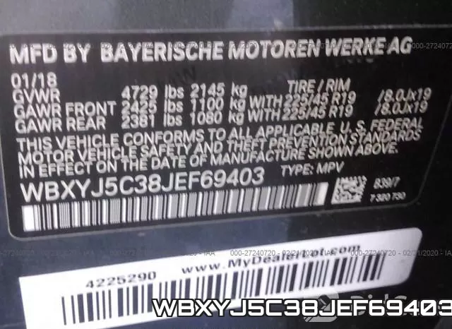 WBXYJ5C38JEF69403 фото 10