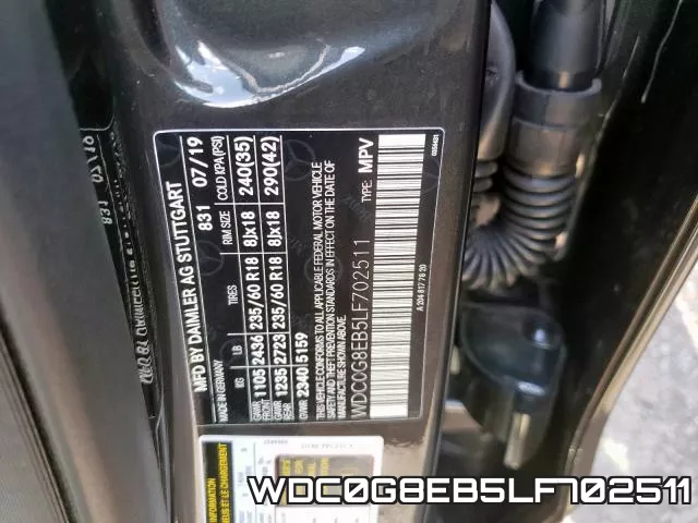 WDC0G8EB5LF702511 фото 2