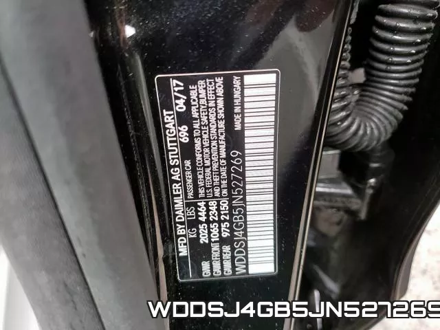WDDSJ4GB5JN527269 фото 2