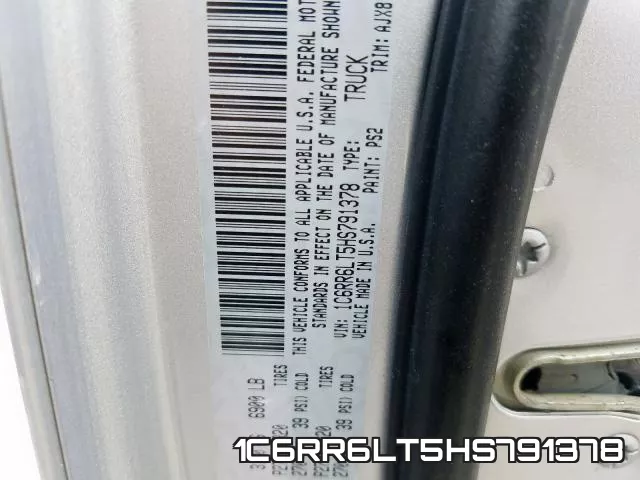 1C6RR6LT5HS791378 фото 2