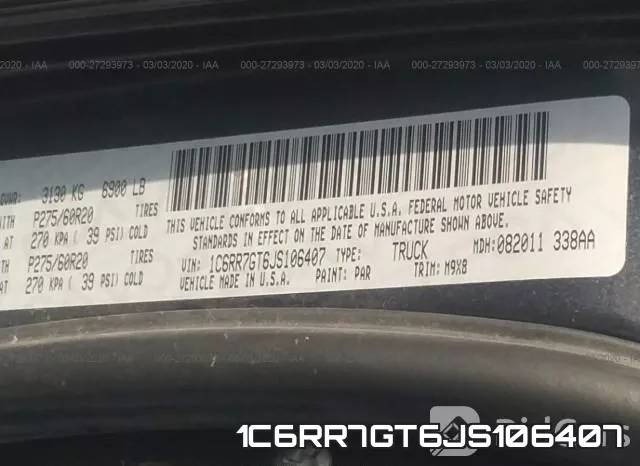1C6RR7GT6JS106407 фото 10