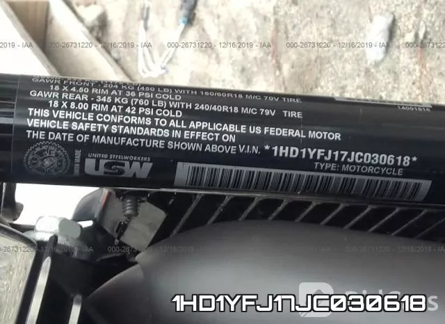 1HD1YFJ17JC030618 фото 2