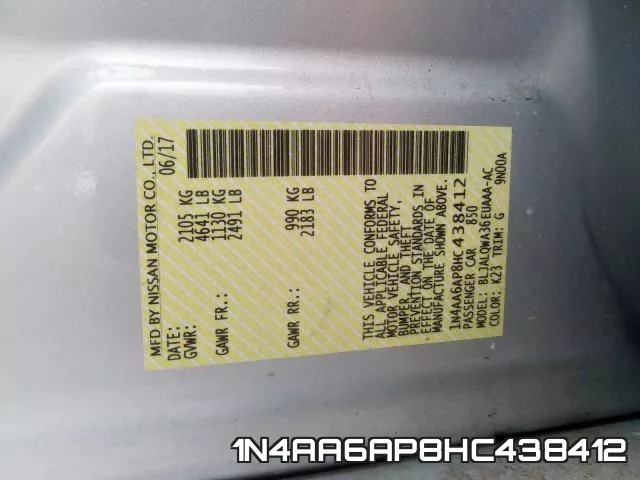 1N4AA6AP8HC438412 фото 2