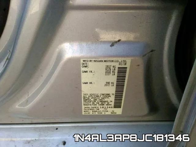 1N4AL3AP8JC181346 фото 2