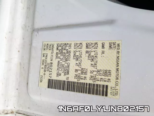 1N6AF0LY1JN802157 фото 2