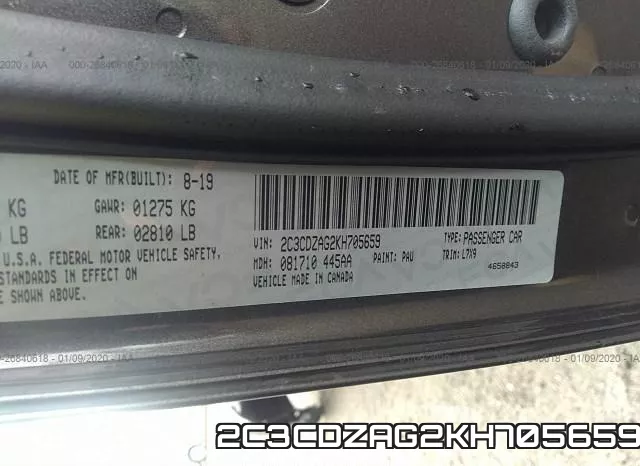 2C3CDZAG2KH705659 фото 10