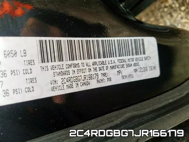 2C4RDGBG7JR166179 фото 2