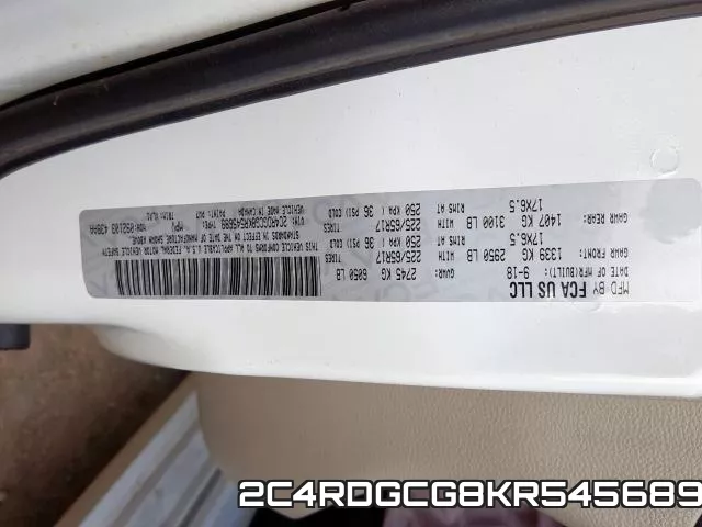 2C4RDGCG8KR545689 фото 2