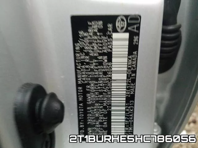 2T1BURHE5HC786056 фото 2