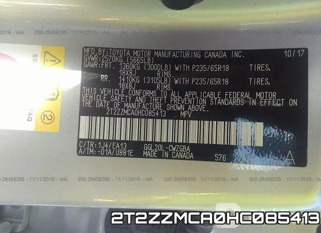2T2ZZMCA0HC085413 фото 10