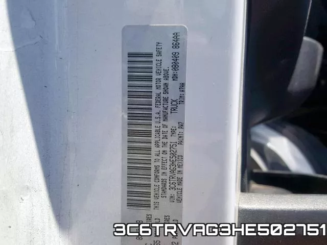 3C6TRVAG3HE502751 фото 2