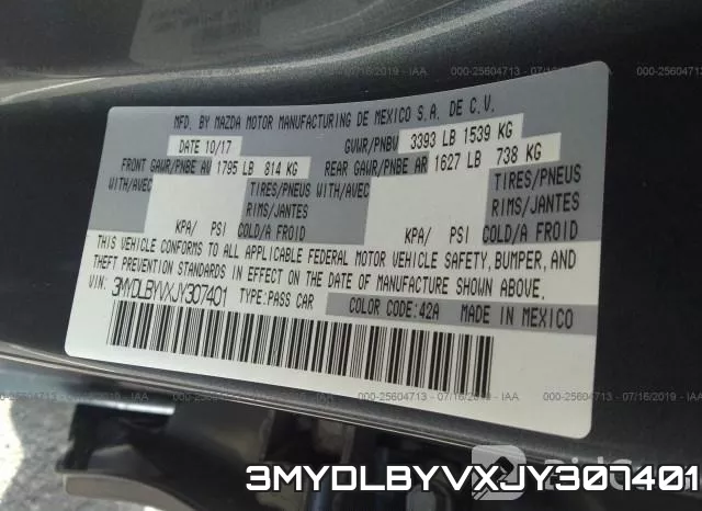 3MYDLBYVXJY307401 фото 10